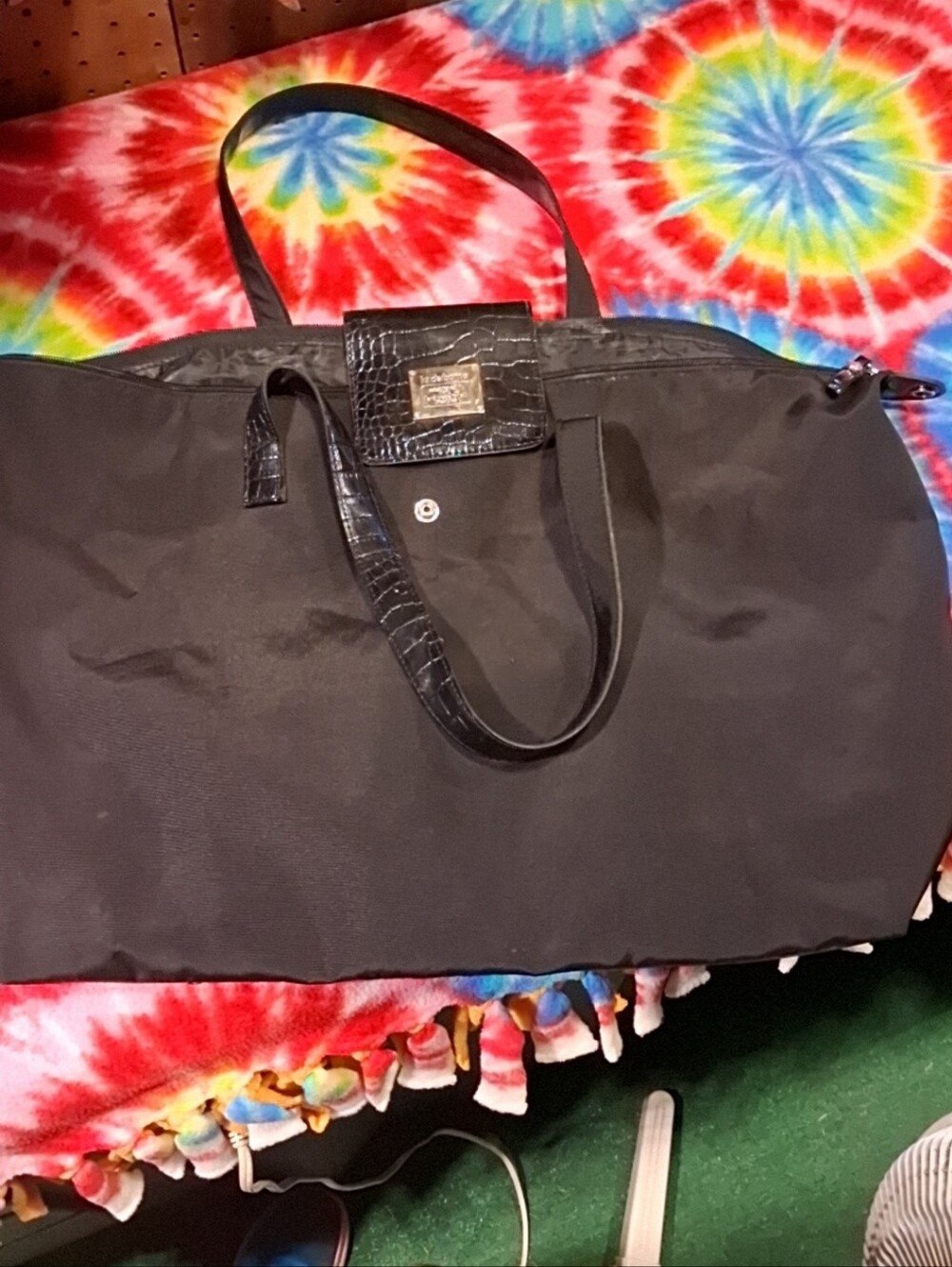 Large Liz Claiborne Tote Bag in Black